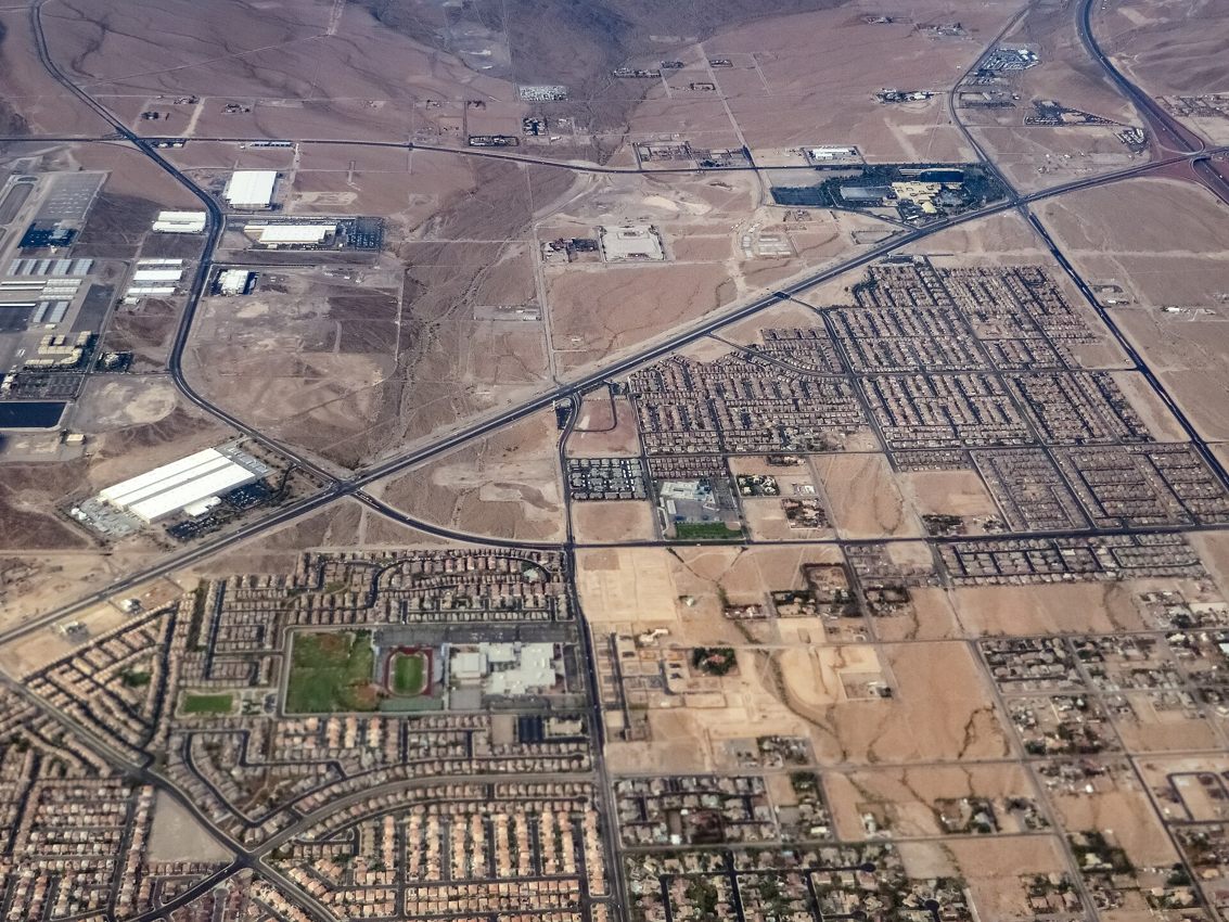 West Henderson aerial perspective · near Inspirada